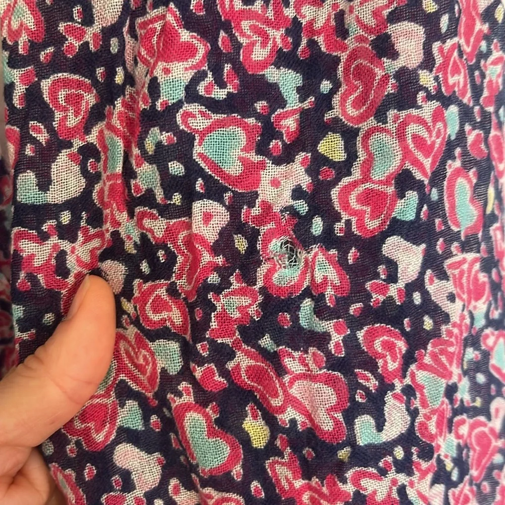 Lilly Pulitzer Murfee Scarf in Candy Hearts Pattern, Silk Cashmere Blend - Picture 2 of 9